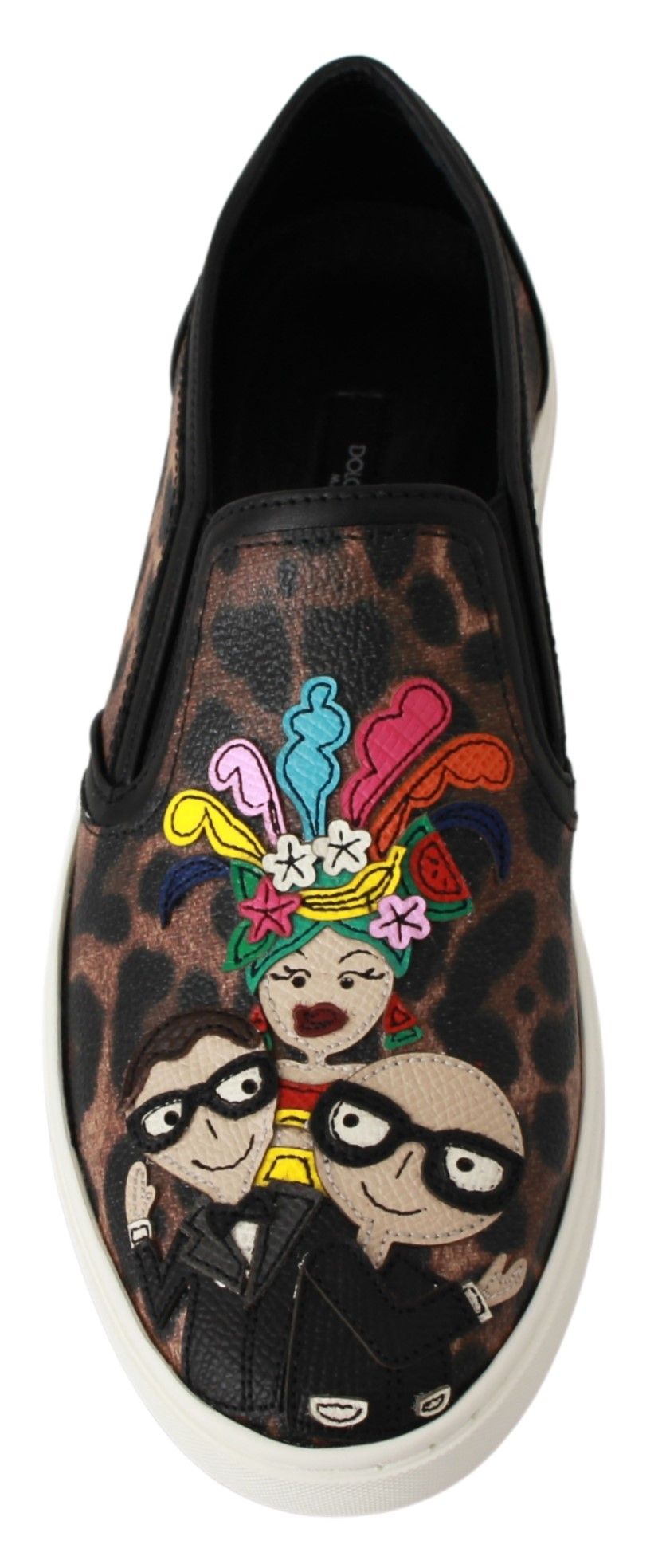 Dolce & Gabbana Leder Leopard #dgfamily Loafers Schuhe