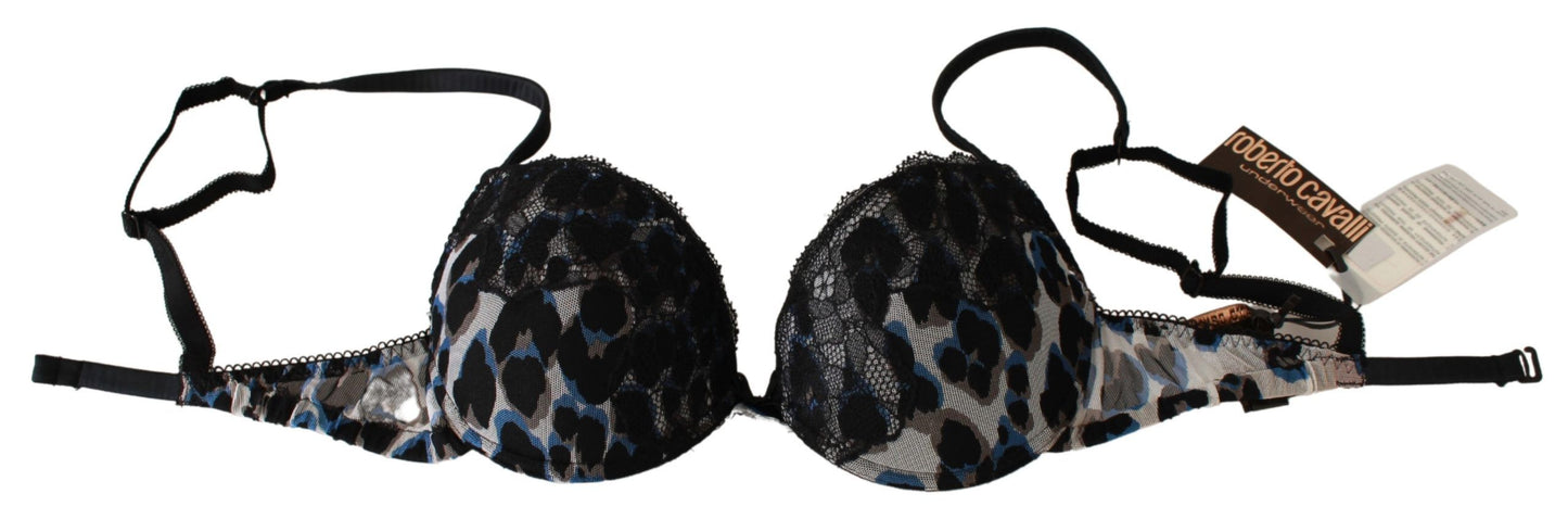 Roberto Cavalli Schwarze Spitze Reggiseno Nylon BH Unterwäsche