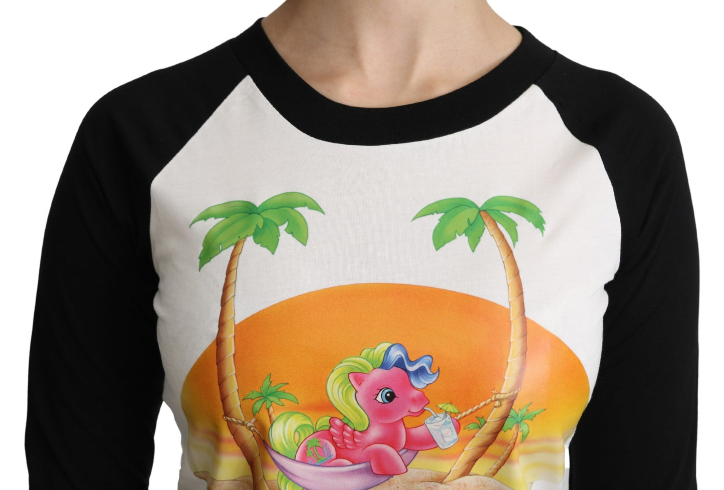 Moschino Weißes Baumwoll-T-Shirt My Little Pony Top Tshirt