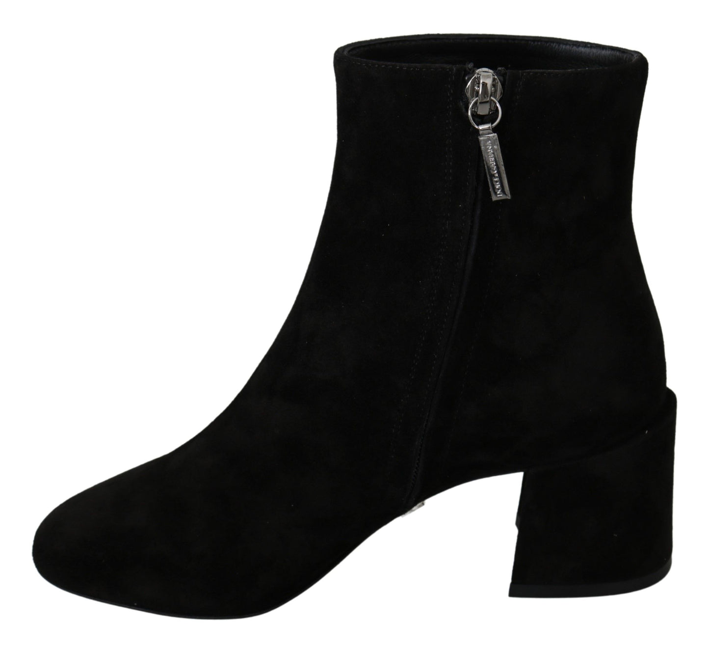 Dolce & Gabbana Schwarz Wildleder L'Amore E'Bellezza Stiefel Schuhe