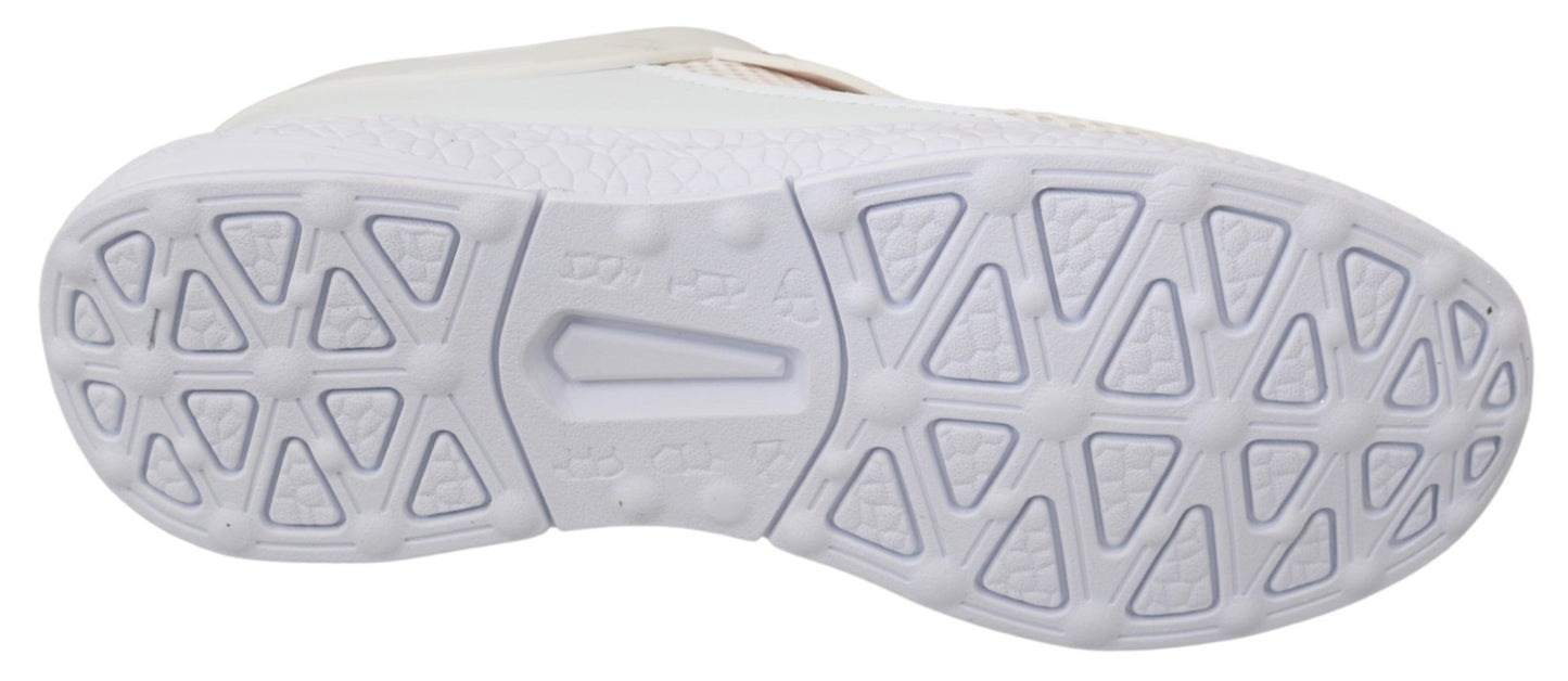 Philipp Plein Weiß Rosa Polyester Becky Turnschuhe Schuhe