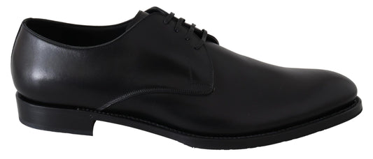 Dolce & Gabbana Schwarzes Leder SARTORIA Handgefertigte Schuhe