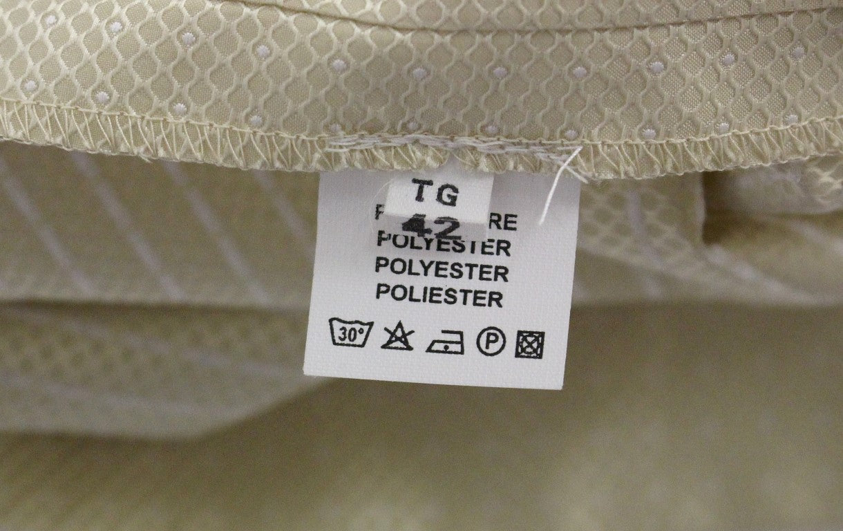 Andrea Incontri Beigefarbenes ärmelloses Shift-Minikleid