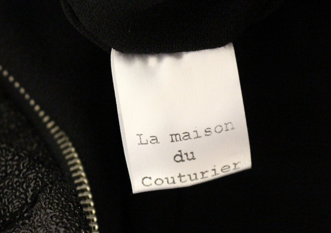 La Maison du Couturier Schwarzer Leder-Overall