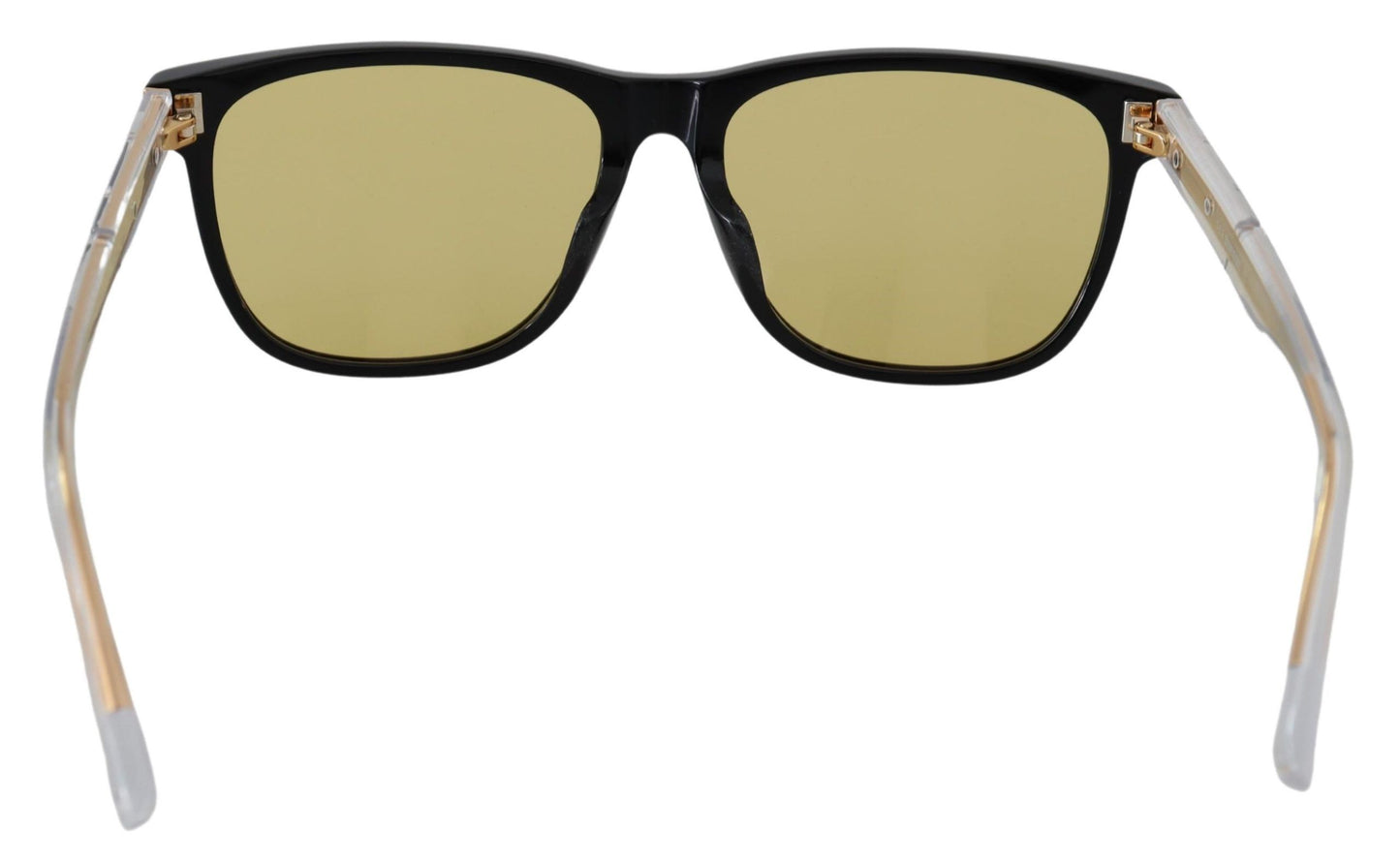 Diesel Schwarzer Rahmen DL0330-D 01E 57 Gelb Transparente Gläser Sonnenbrille