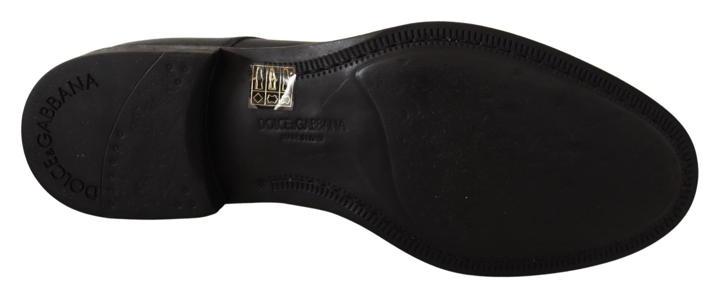 Dolce & Gabbana Schwarze Lederschnürschuhe für Herren Formaler Derby