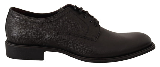 Dolce & Gabbana Schwarze Lederschnürschuhe für Herren Formaler Derby
