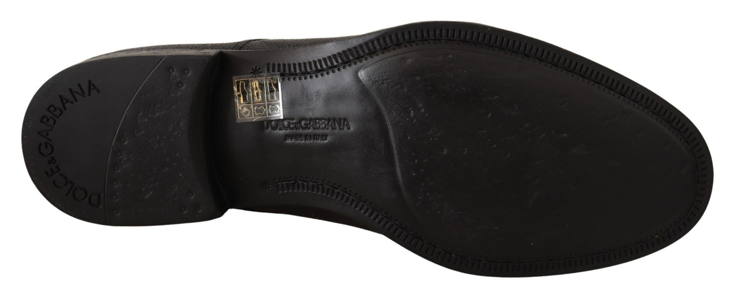 Dolce & Gabbana Schwarze Lederschnürschuhe für Herren Formaler Derby