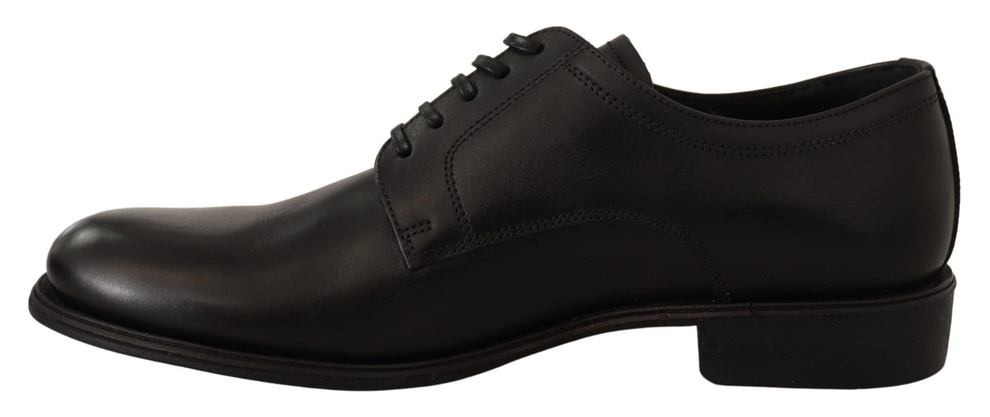 Dolce & Gabbana Schwarze Lederschnürschuhe für Herren Formaler Derby