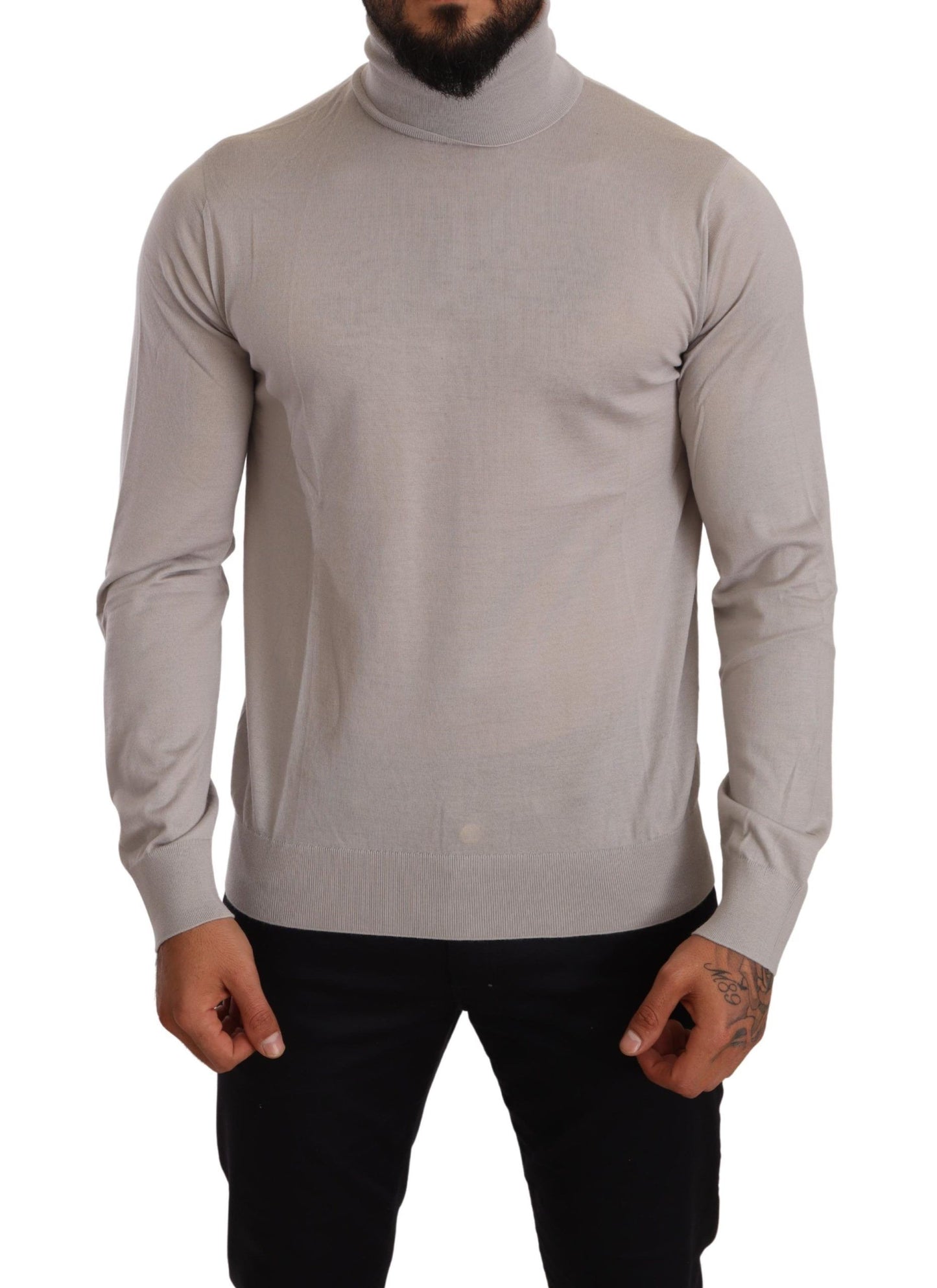 Dolce & Gabbana Grauer Kaschmir-Rollkragenpullover