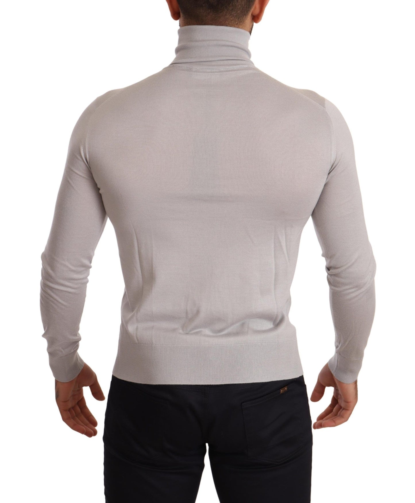 Dolce & Gabbana Grauer Kaschmir-Rollkragenpullover