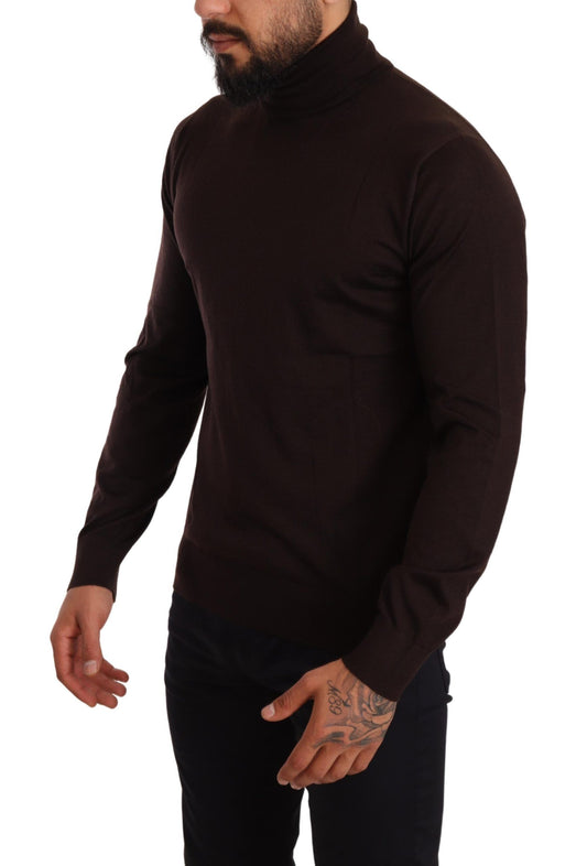Dolce & Gabbana Brauner Kaschmir-Rollkragenpullover