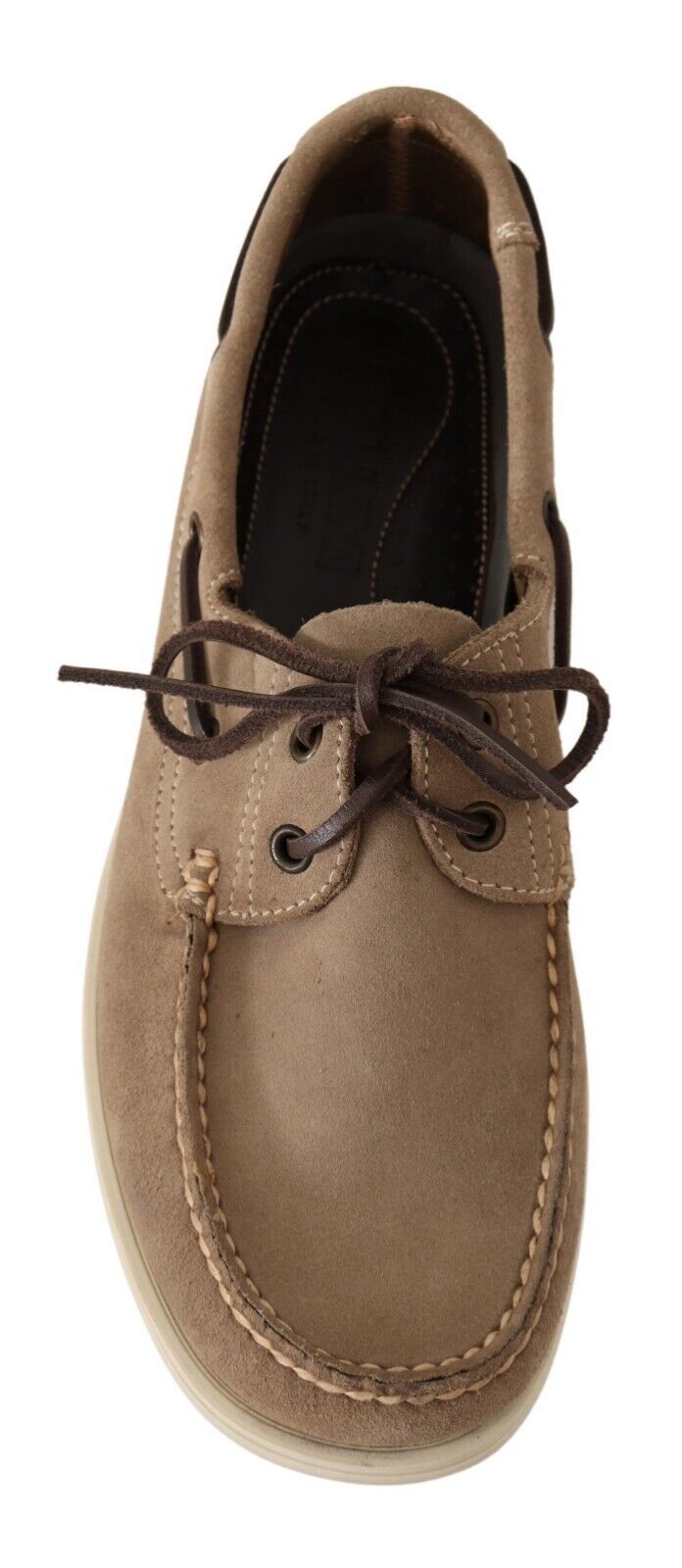 Pollini Beige Wildleder Low Top Mocassin Loafers Casual Männer Schuhe