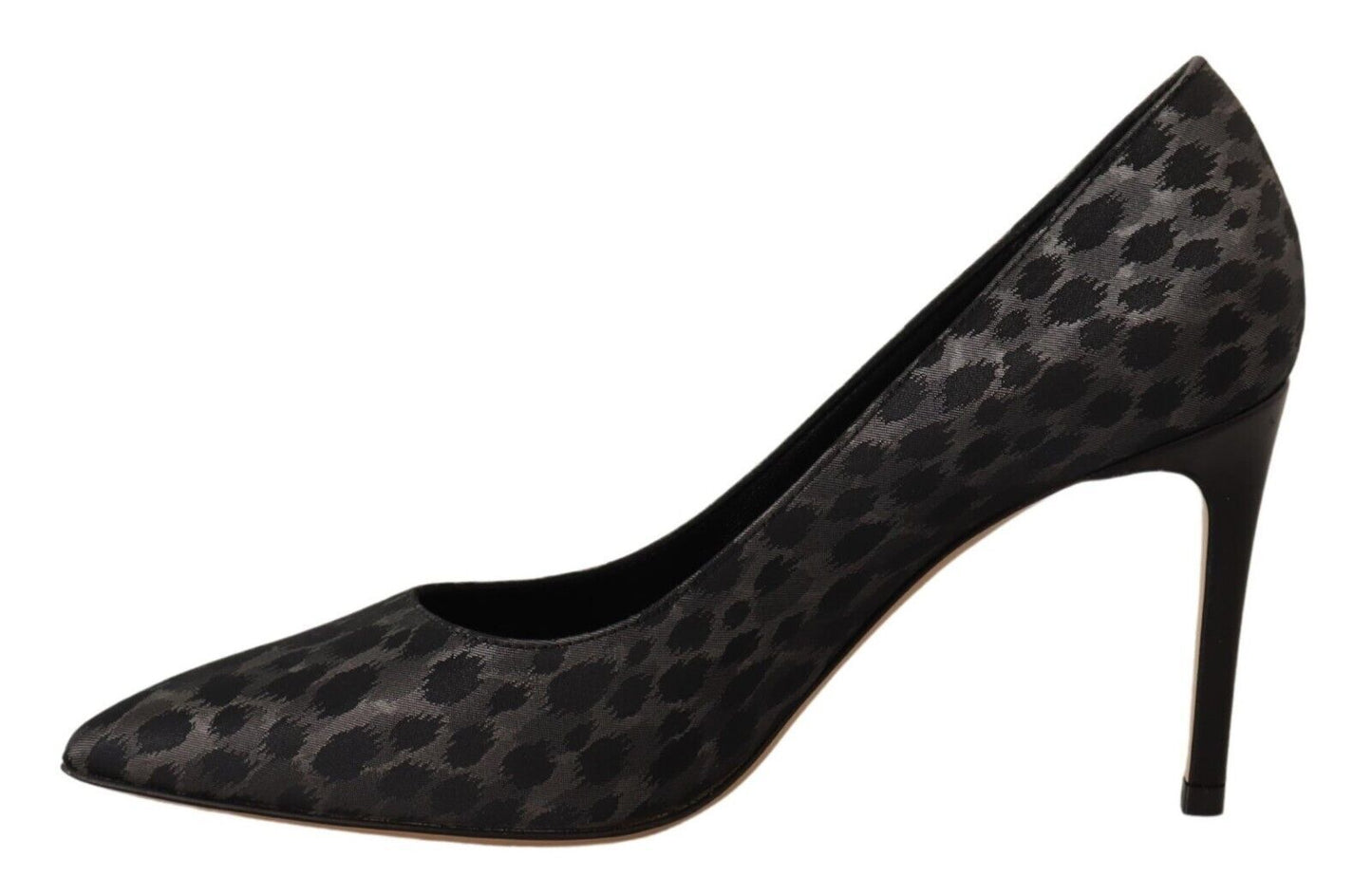 Sofia Schwarz Leopard Leder Stiletto High Heels Pumps Schuhe
