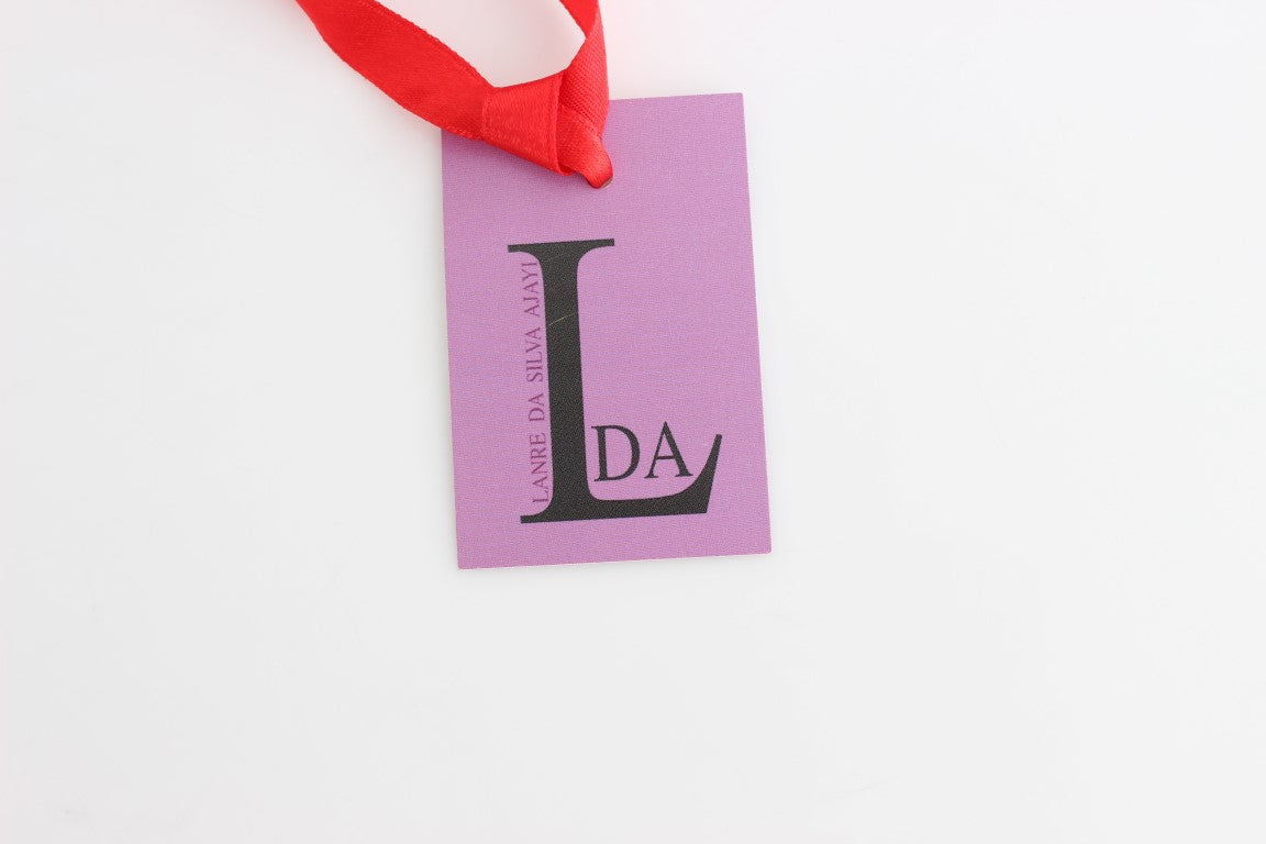 Lanre Da Silva Ajayi Multicolor Organza Etuikleid