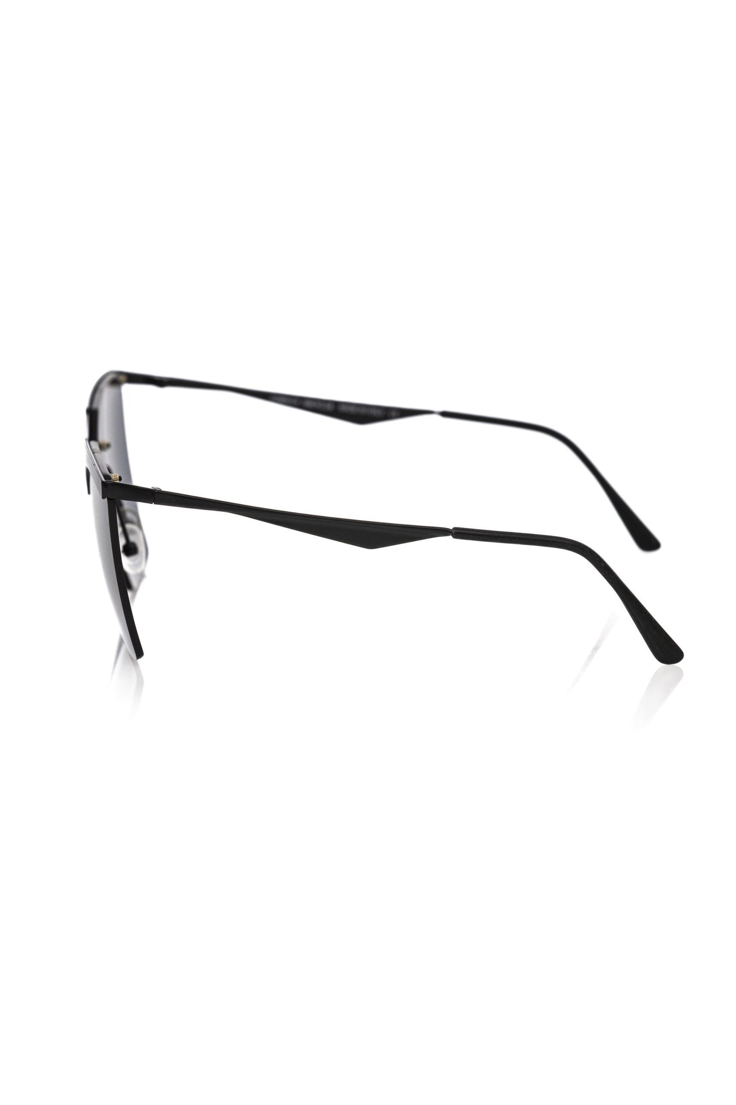 Frankie Morello Schwarze Metall-Sonnenbrille für Damen