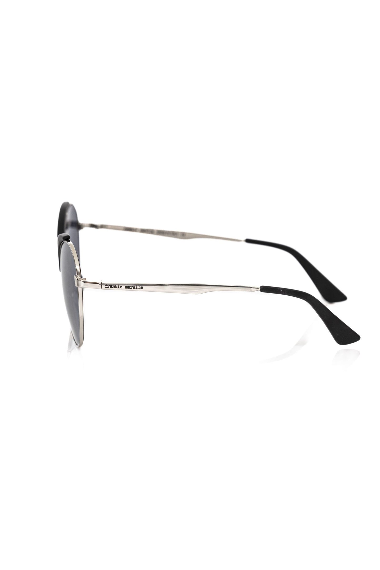 Frankie Morello Metallische Sonnenbrille für Damen in Schwarz