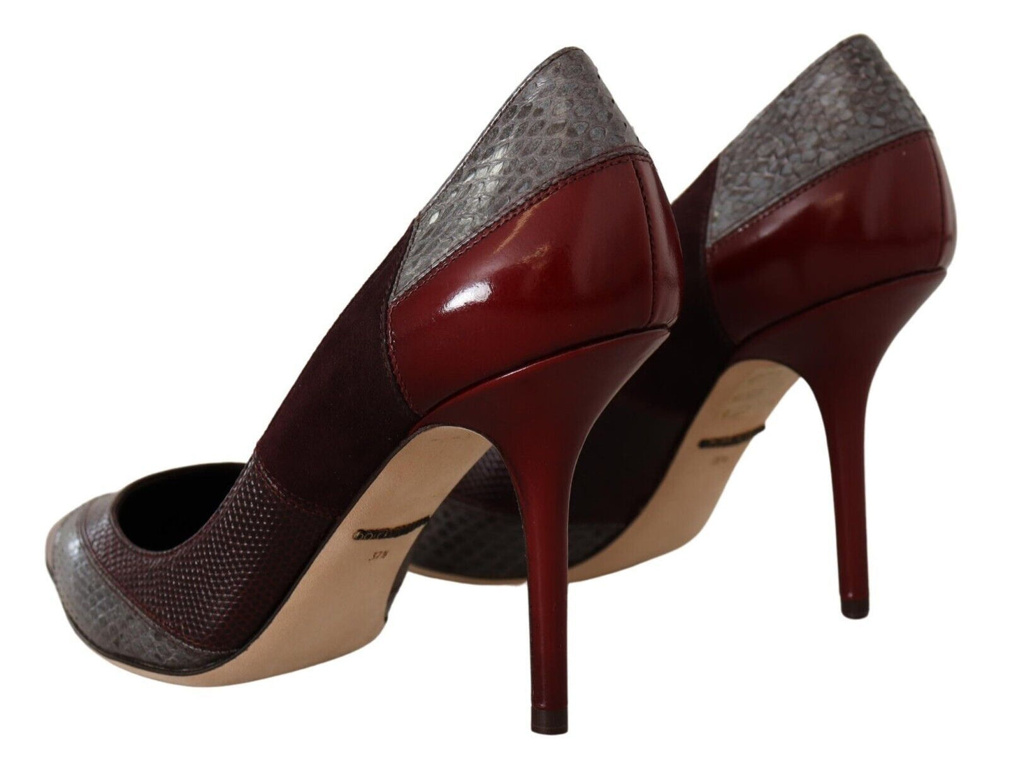 Dolce & Gabbana Multicolor Exotische Leder Absätze Pumps Schuhe
