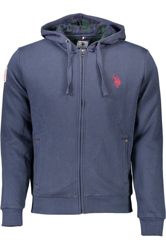 U.S. POLO ASSN. Blauer Baumwollpullover für Männer