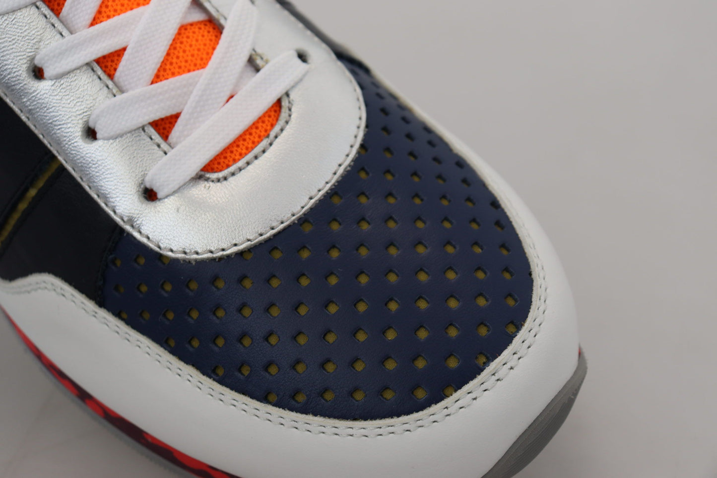 Dolce & Gabbana Multicolor Leder Sport Low Top Turnschuhe