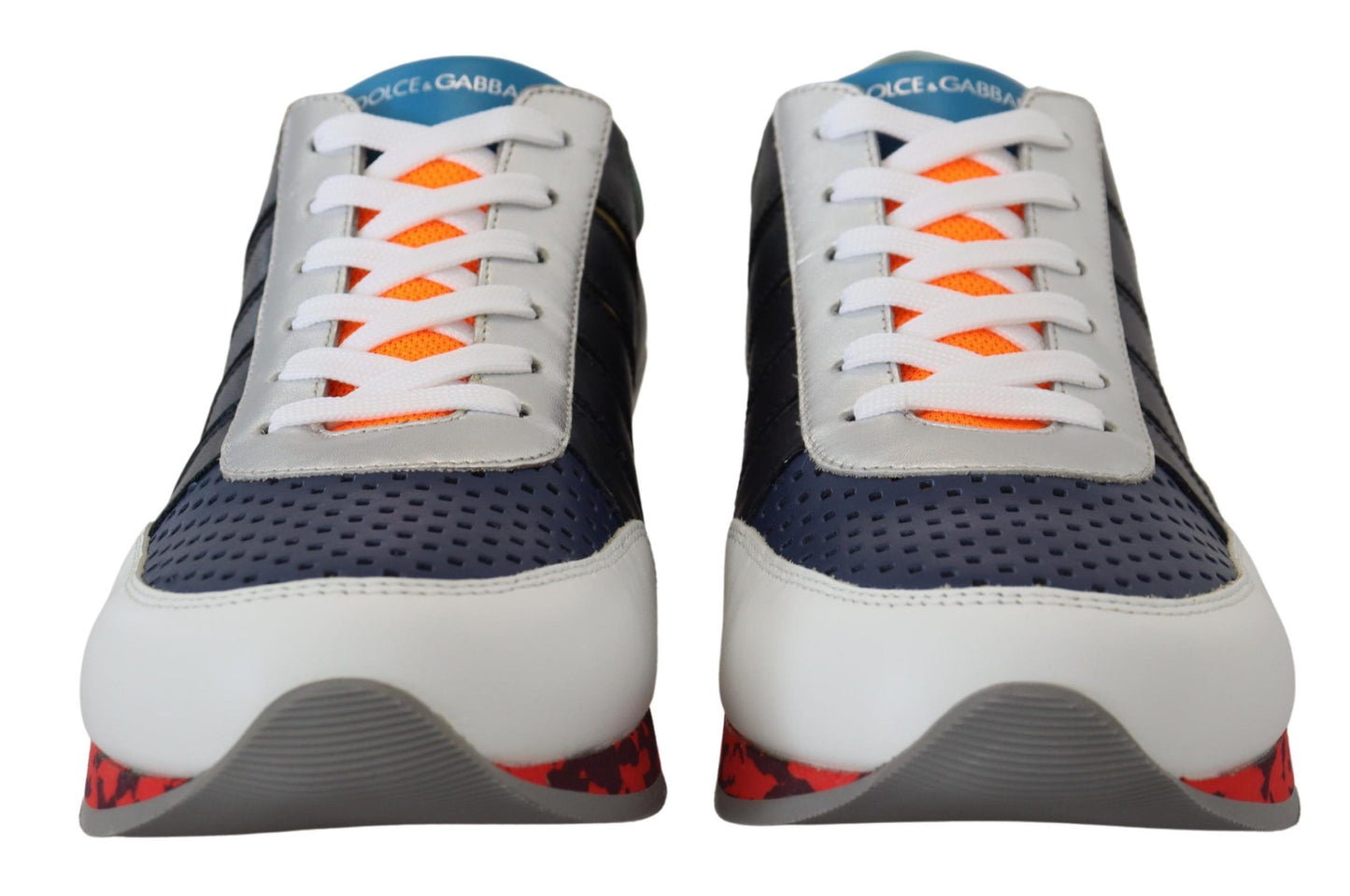 Dolce & Gabbana Multicolor Leder Sport Low Top Turnschuhe