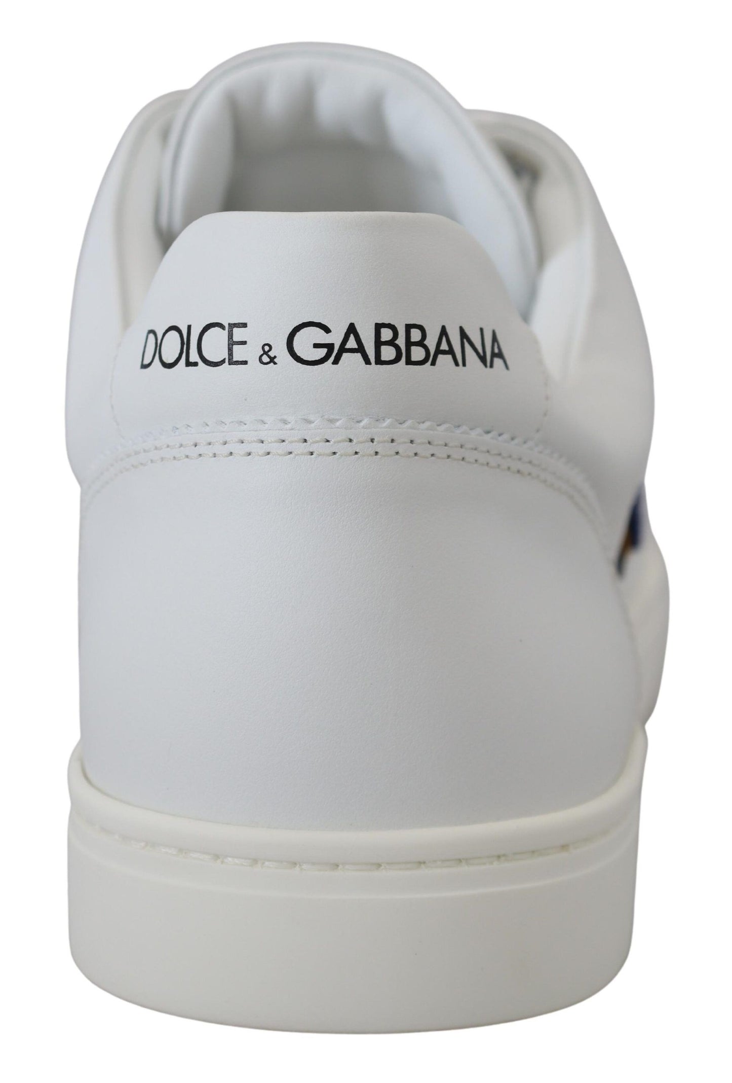 Dolce & Gabbana Weißes Leder DG Logo Casual Turnschuhe Schuhe
