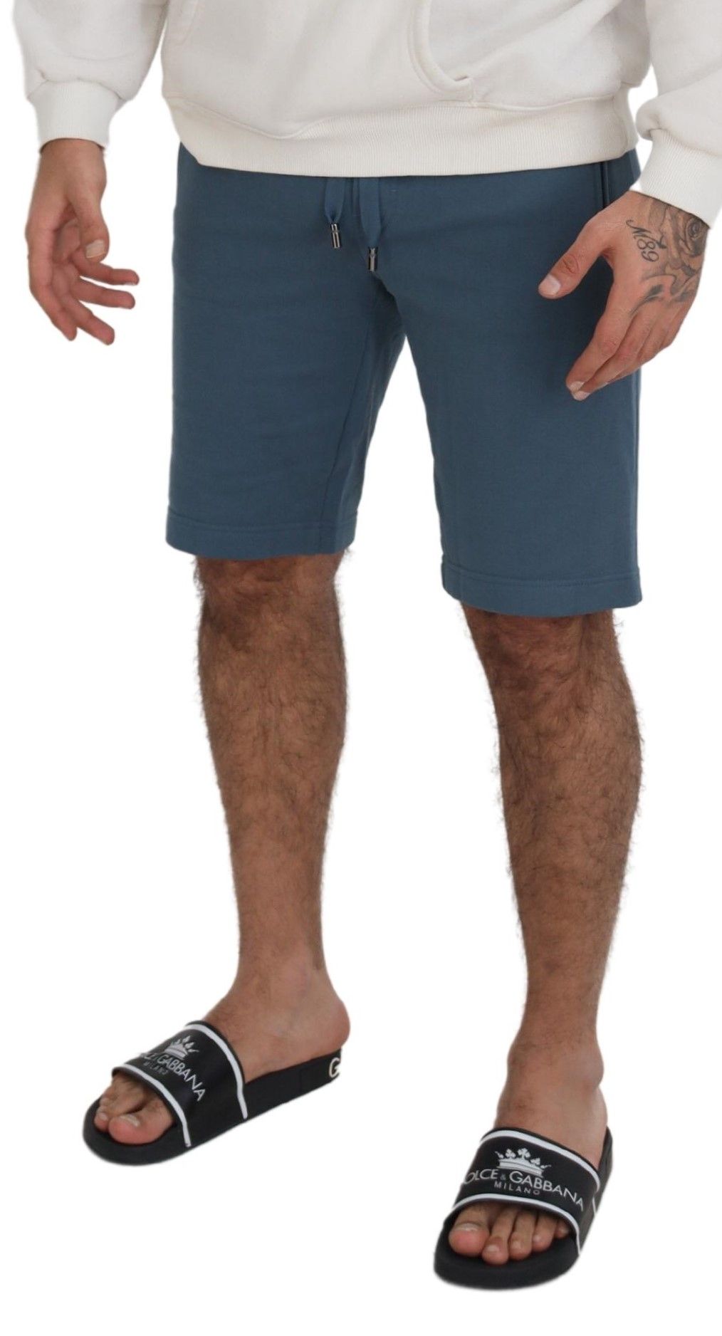 Dolce & Gabbana Blaue Baumwolle Bermuda Casual Herren Shorts