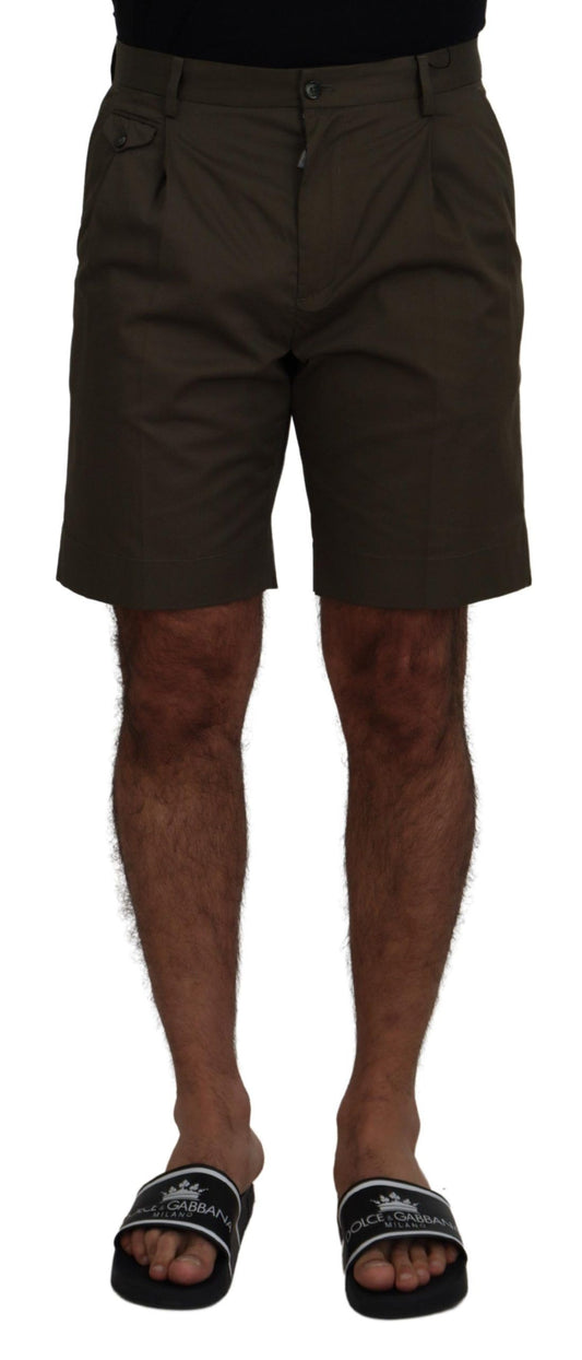 Dolce & Gabbana Grüne Chinos Baumwolle Casual Shorts