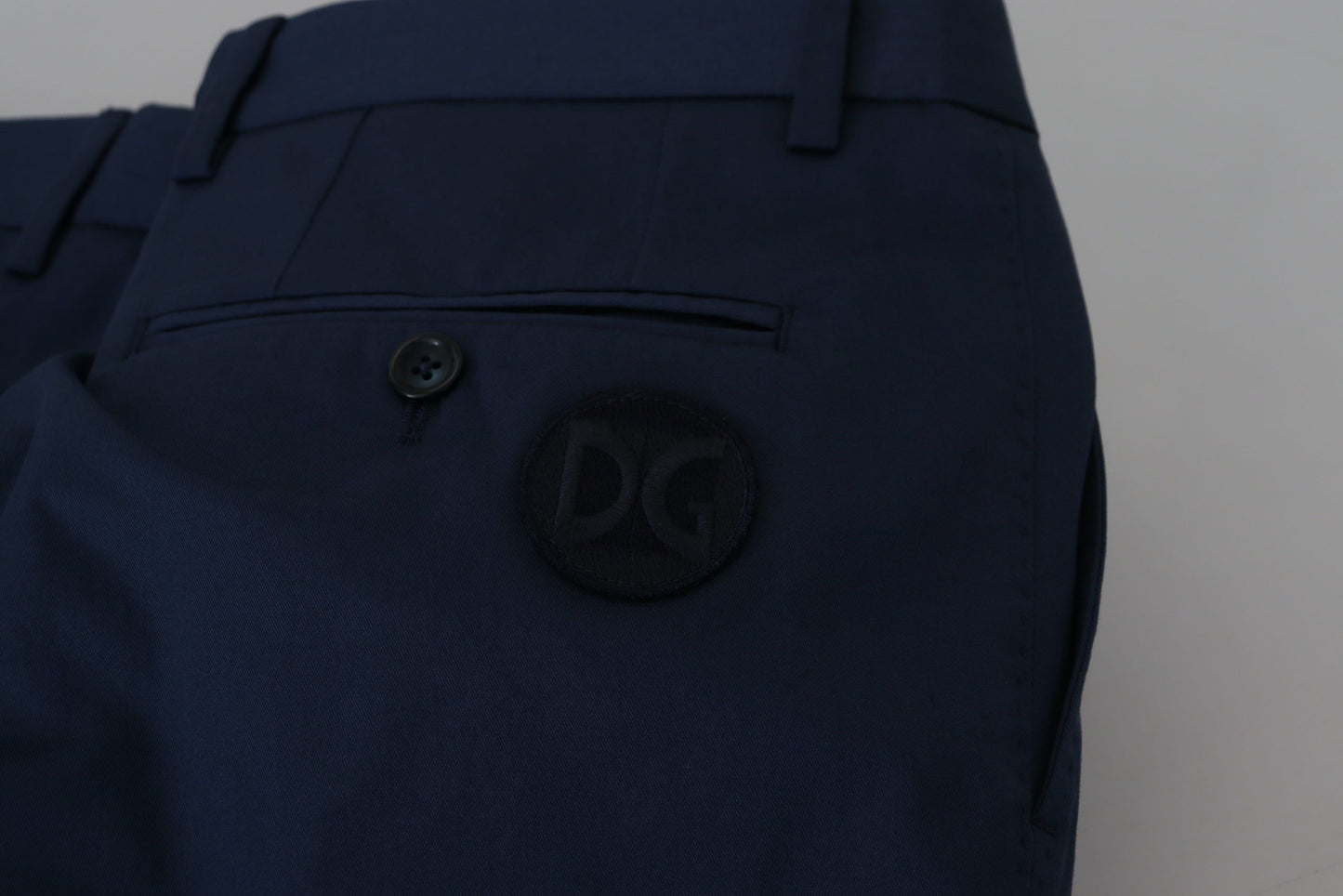 Dolce & Gabbana Blaue Chinos Baumwolle Stretch Casual Shorts