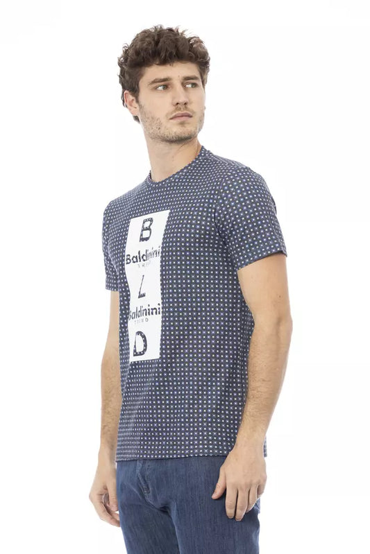 Baldinini Trend Graues Baumwoll-T-Shirt