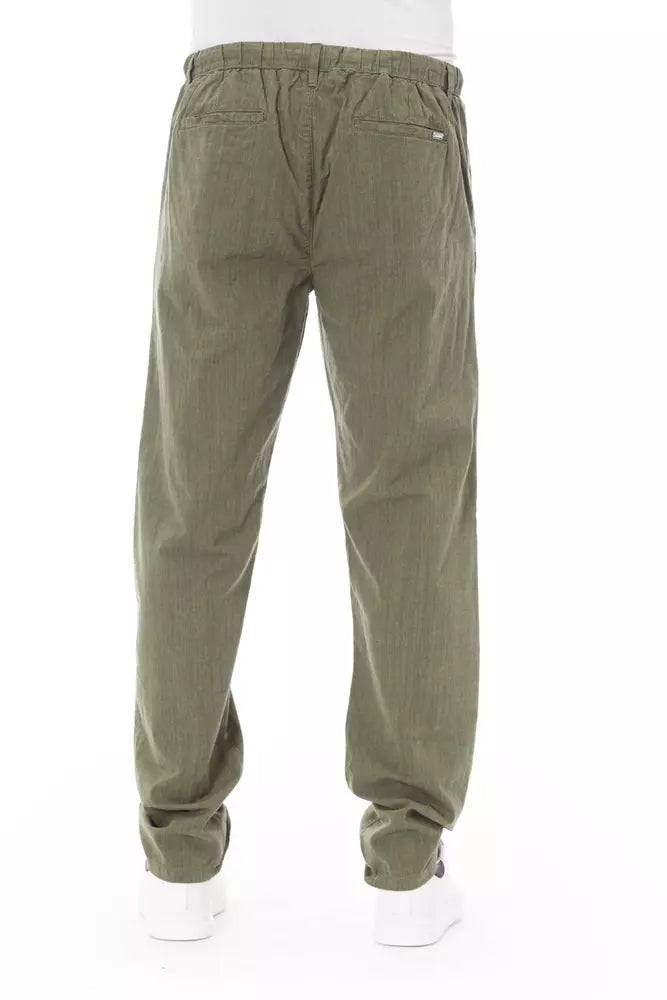 Baldinini Trend Baumwoll-Chino im Army-Look