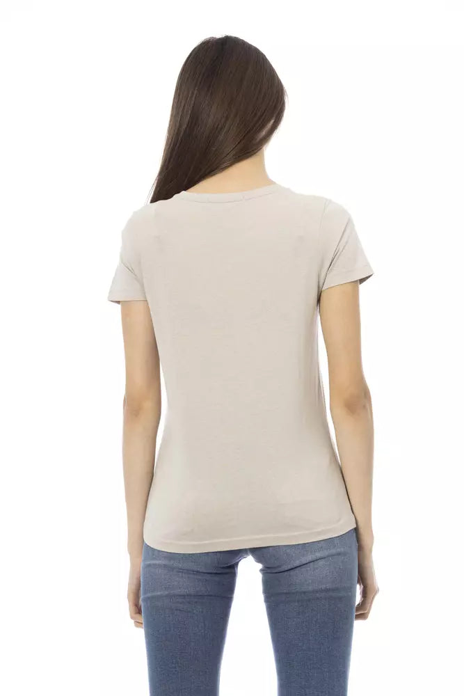 Trussardi Action Beige Baumwolle Frauen T-Shirt