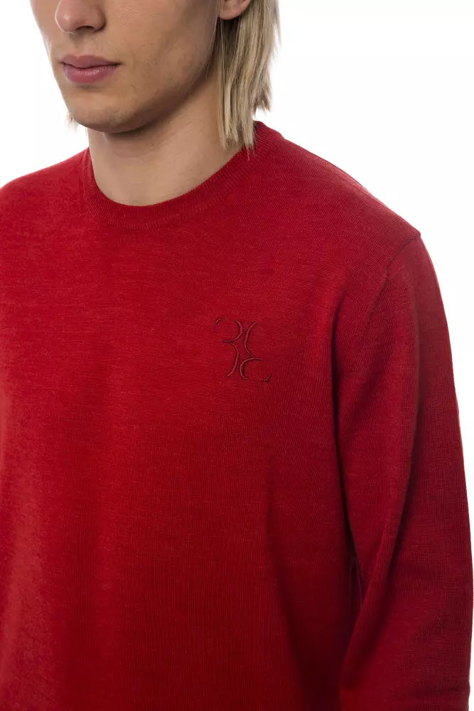 Billionaire Italian Couture Pullover aus roter Merinowolle für Herren