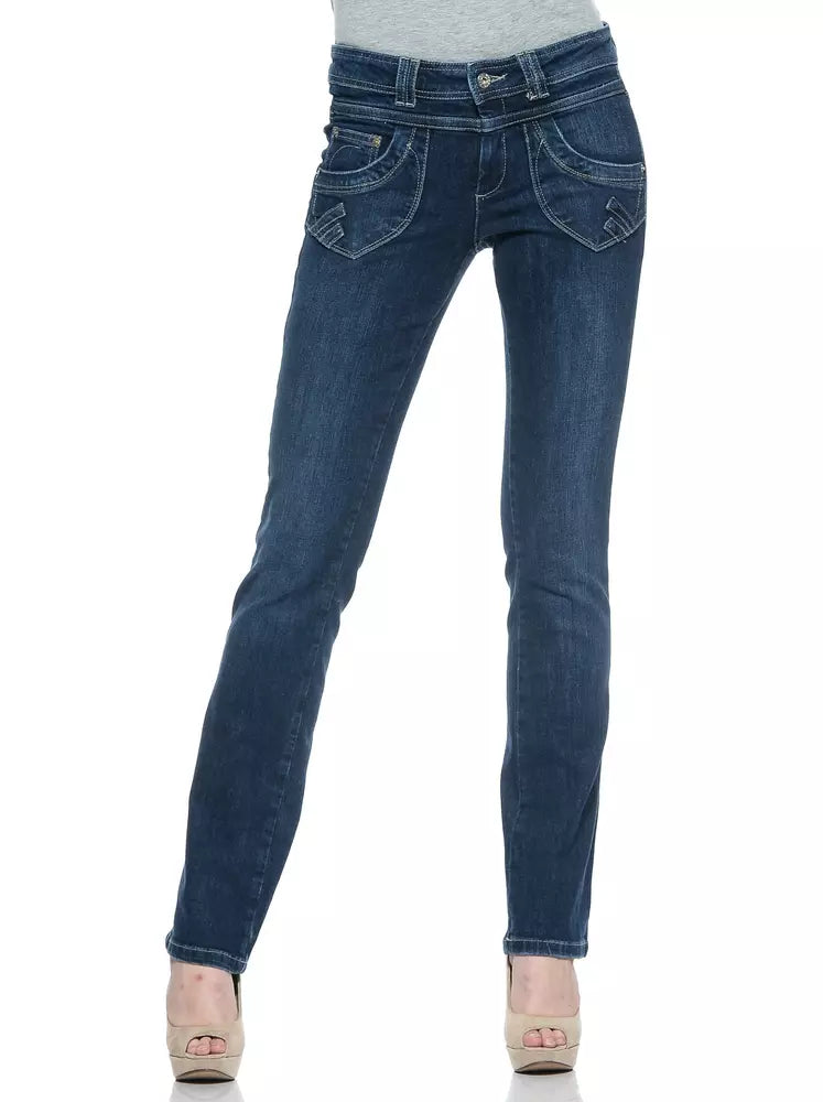 Ungaro Fever Blaue Baumwolljeans für Damen
