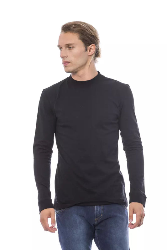 Verri Schwarzer Herren-Pullover aus Baumwolle