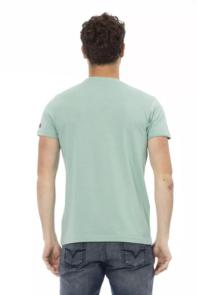 Trussardi Action Grünes Baumwoll-T-Shirt für Herren