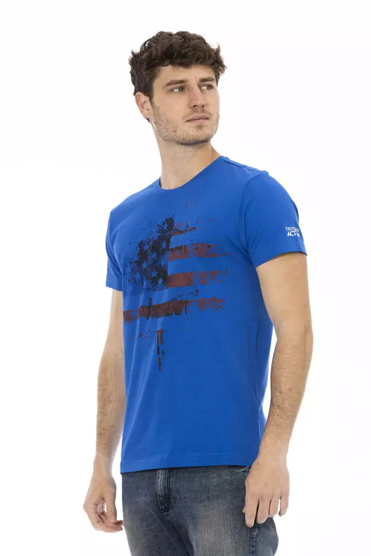Trussardi Action Baumwoll-T-Shirt für Herren in Blau