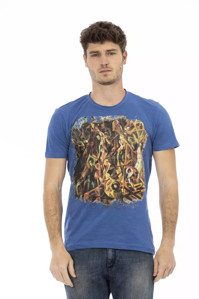 Trussardi Action Baumwoll-T-Shirt für Herren in Blau