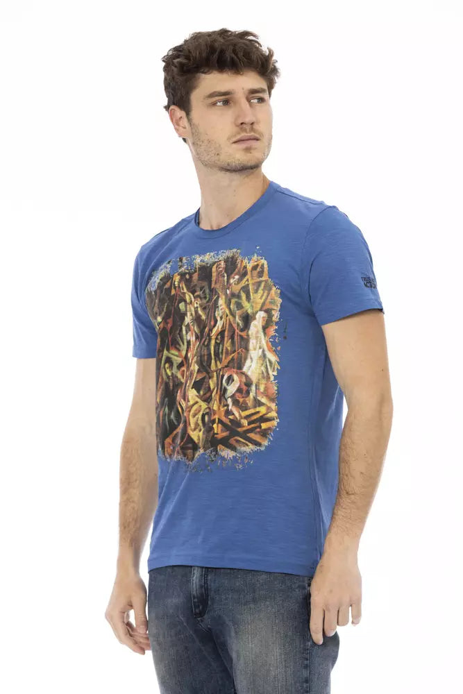Trussardi Action Baumwoll-T-Shirt für Herren in Blau