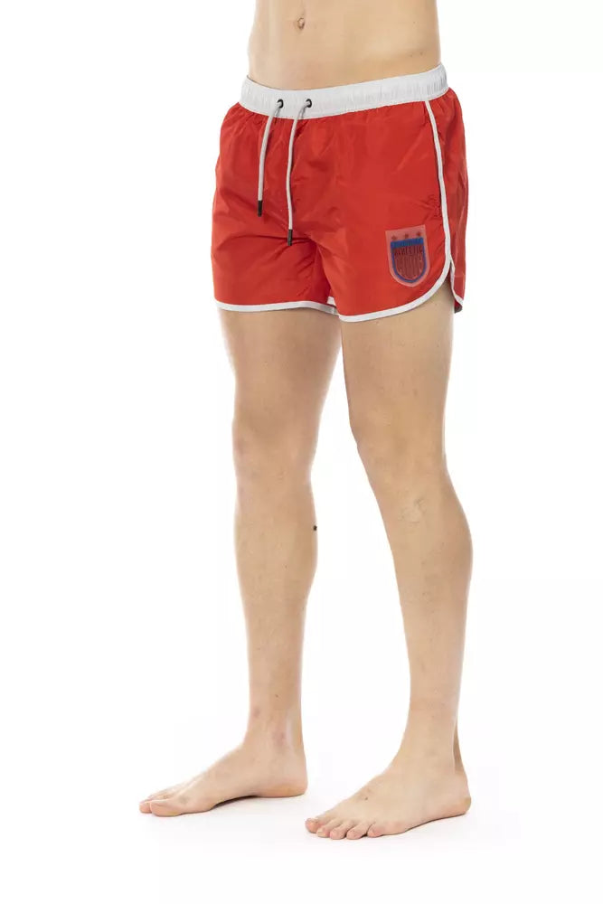 Bikkembergs Rote Badeshorts aus Polyester für Herren