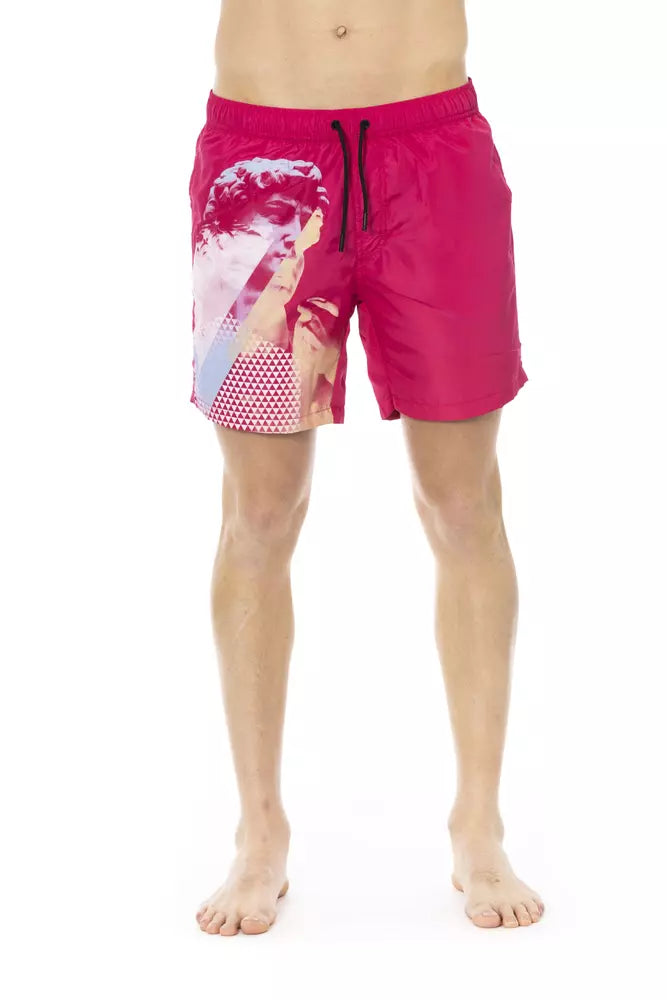 Bikkembergs Badehose für Herren in Fuchsia aus Polyester