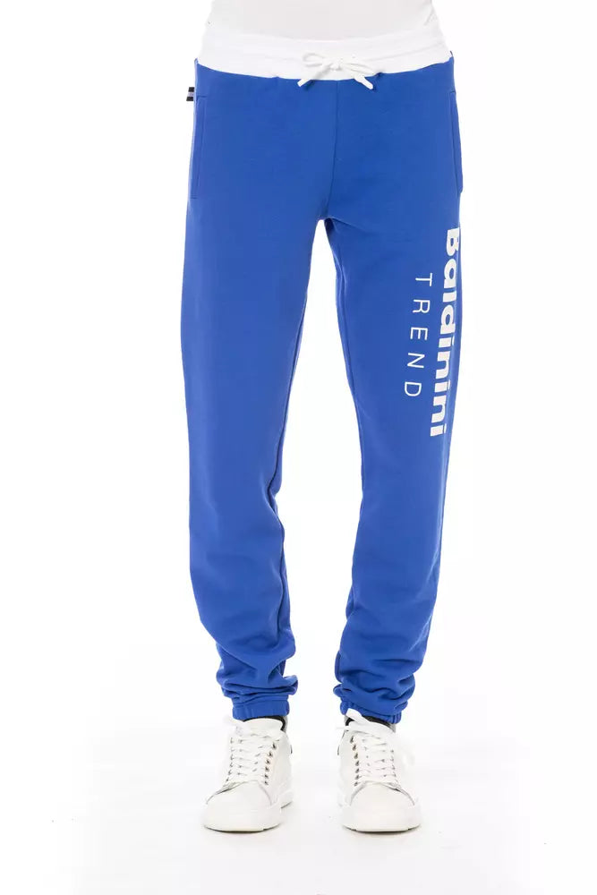 Baldinini Trend Blaue Baumwoll-Sport-Hose für Herren