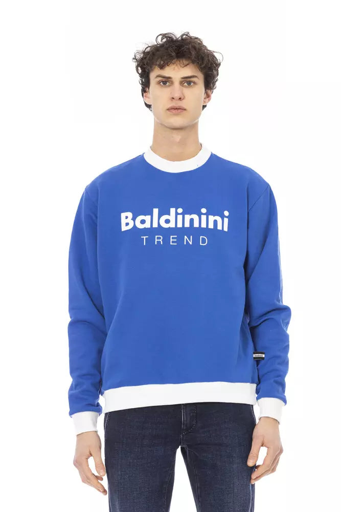 Baldinini Trend Blauer Baumwoll-Pullover für Herren