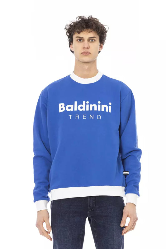 Baldinini Trend Blauer Baumwoll-Pullover für Herren
