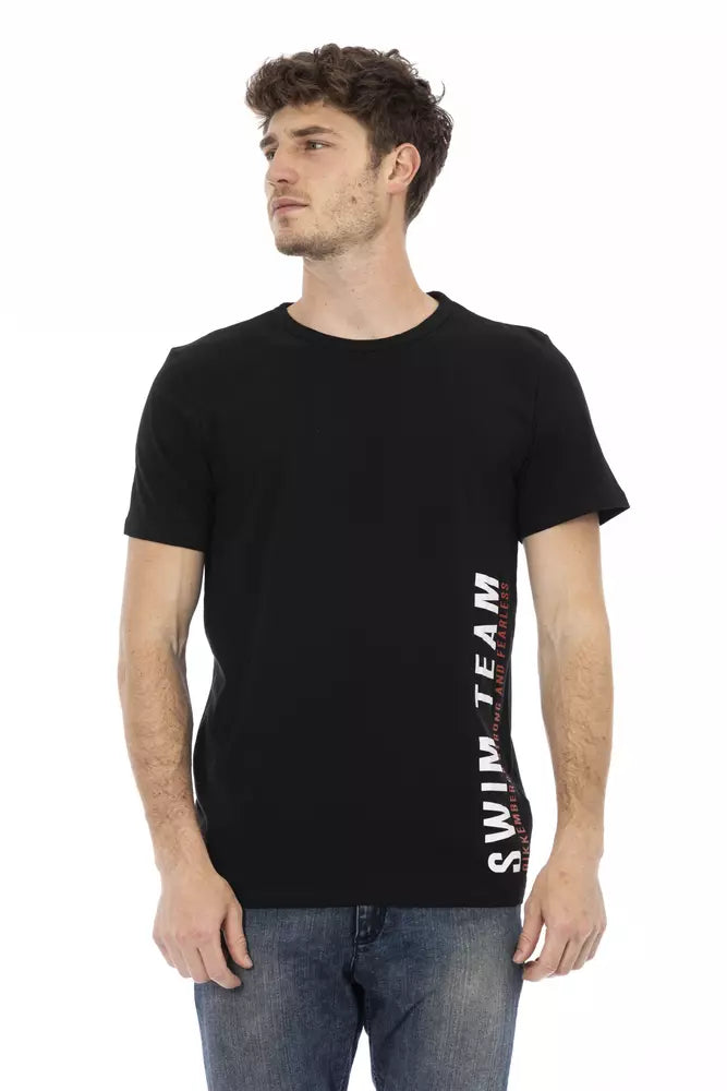 Bikkembergs Schwarzes Baumwoll-T-Shirt für Herren