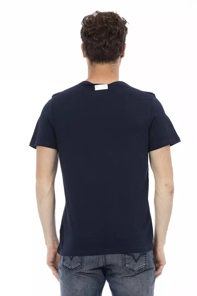 Bikkembergs Blaues Baumwoll-T-Shirt für Herren