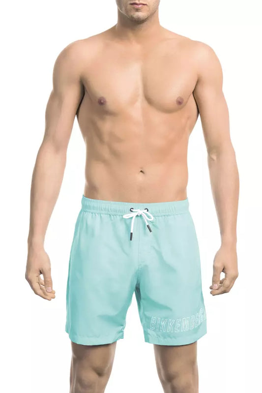 Bikkembergs Hellblaue Polyester-Badehose für Herren
