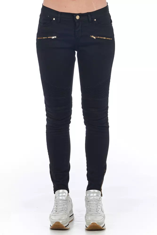 Frankie Morello Schwarze Baumwolljeans für Damen