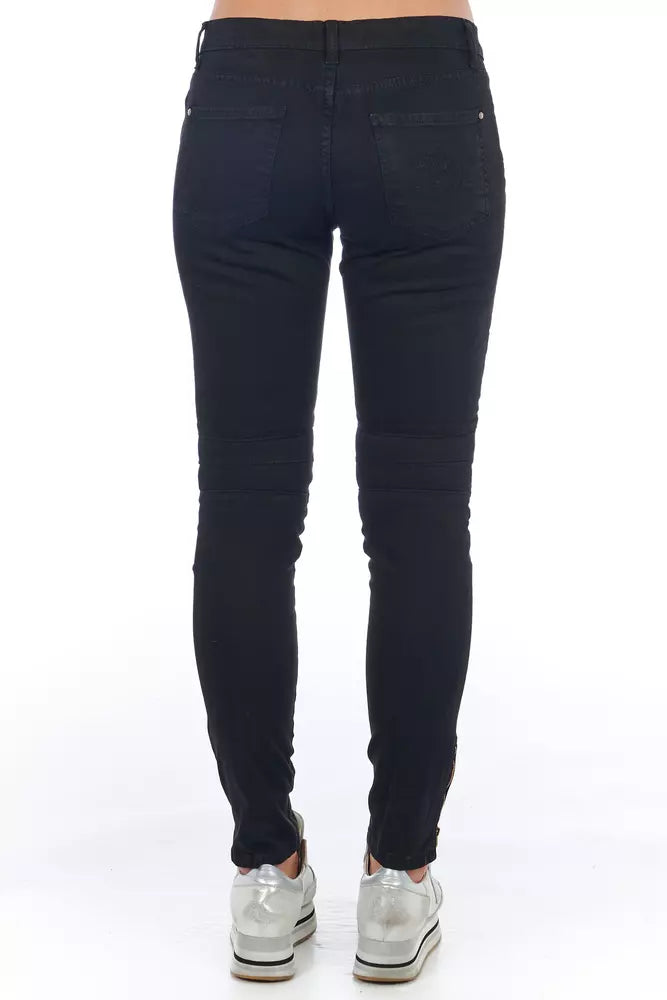 Frankie Morello Schwarze Baumwolljeans für Damen