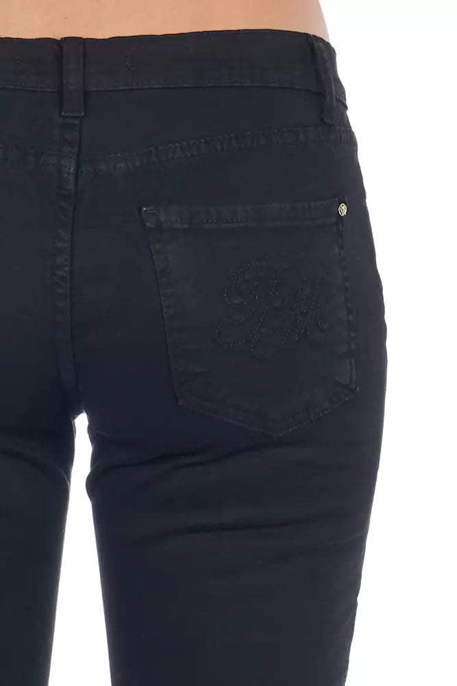 Frankie Morello Schwarze Baumwolljeans für Damen